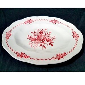 Vintage Royal Ascot Dresden 12 & 1/8 in. Oval China Platter
